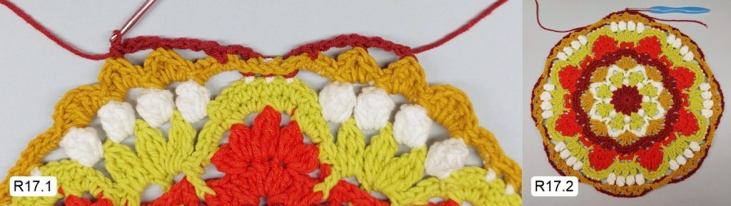 Фото к Ряду 17 Мандалы крючком Овна