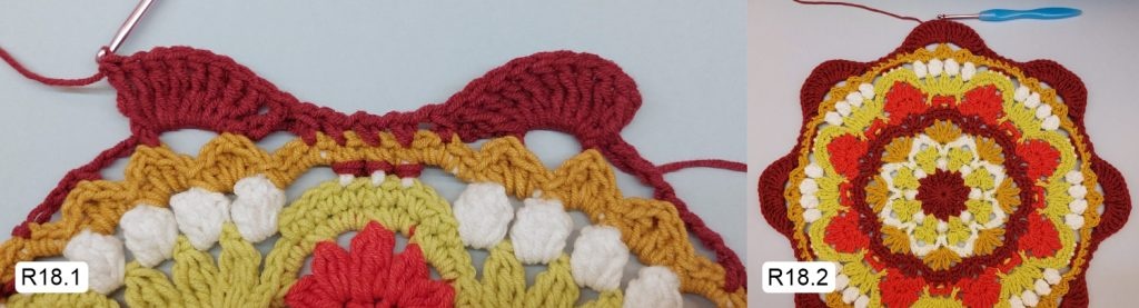 Фото к Ряду 18 Мандалы крючком Овна