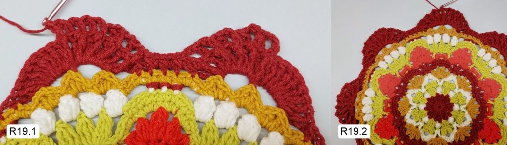 Фото к Ряду 19 Мандалы крючком Овна