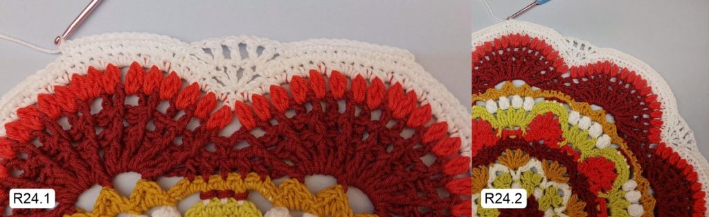 Фото к Ряду 24 Мандалы крючком Овна