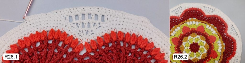 Фото к Ряду 26 Мандалы крючком Овна