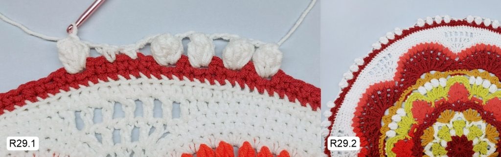 Фото к Ряду 29 Мандалы крючком Овна