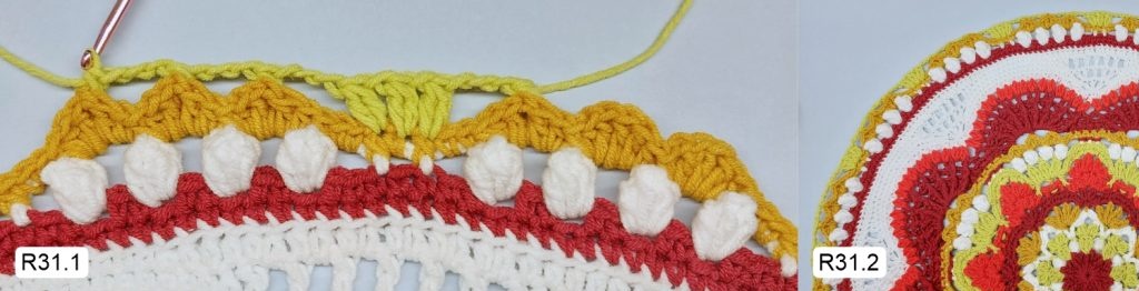 Фото к Ряду 31 Мандалы крючком Овна