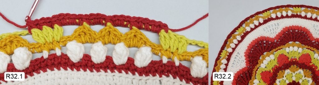 Фото к Ряду 32 Мандалы крючком Овна