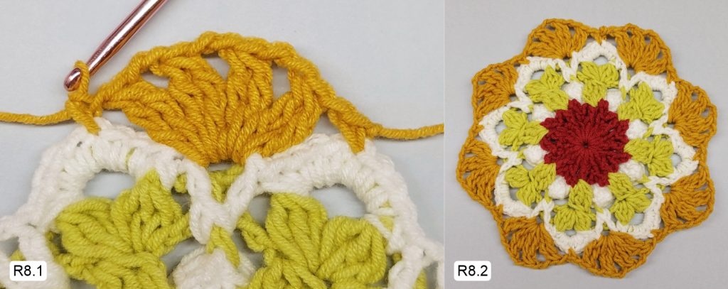 Фото к Ряду 8 Мандалы крючком Овна