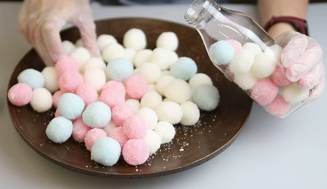 Сахарное мыло-скраб в виде шариков от Натальи Агафоновой