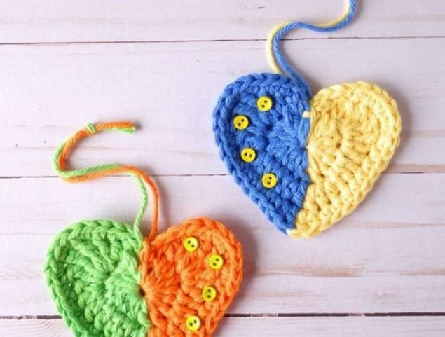 Вязаное сердечко крючком — 5 проектов для хорошего настроения