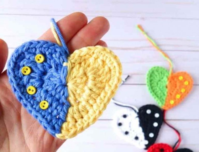 Вязаное сердечко крючком — 5 проектов для хорошего настроения