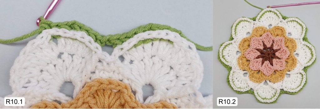 Фото к Ряду 10 Мандалы крючком Тельца