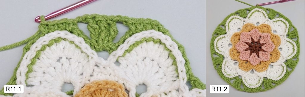 Фото к Ряду 11 Мандалы крючком Тельца