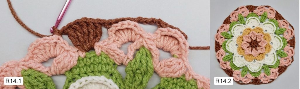 Фото к Ряду 14 Мандалы крючком Тельца