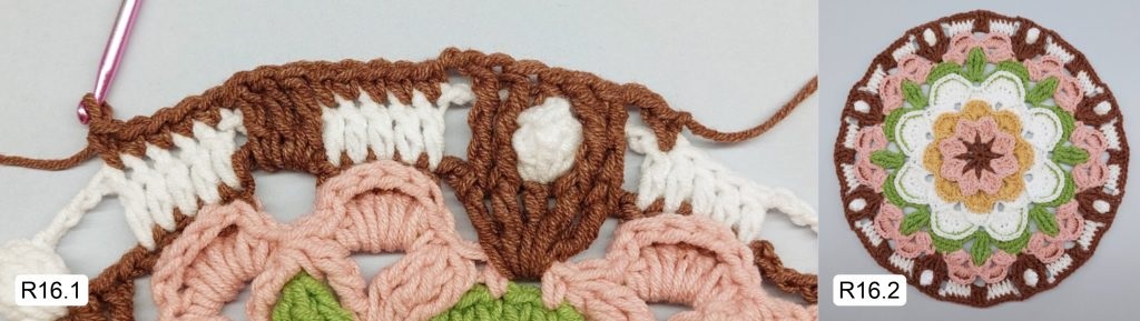 Фото к Ряду 16 Мандалы крючком Тельца