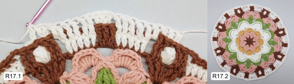 Фото к Ряду 17 Мандалы крючком Тельца