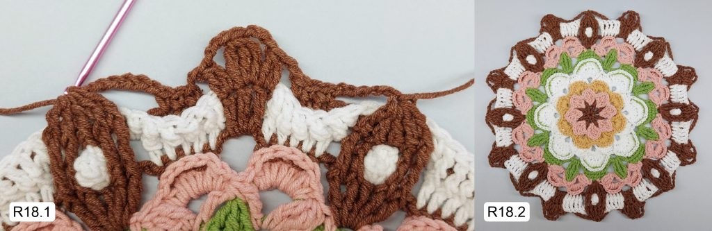 Фото к Ряду 18 Мандалы крючком Тельца