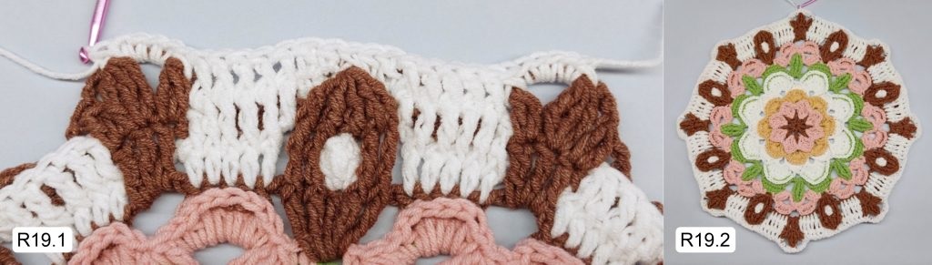 Фото к Ряду 19 Мандалы крючком Тельца