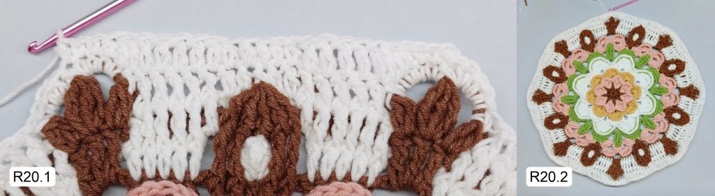 Фото к Ряду 20 Мандалы крючком Тельца