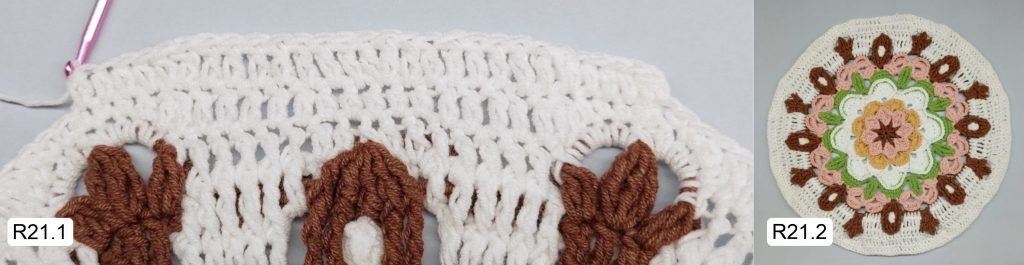 Фото к Ряду 21 Мандалы крючком Тельца