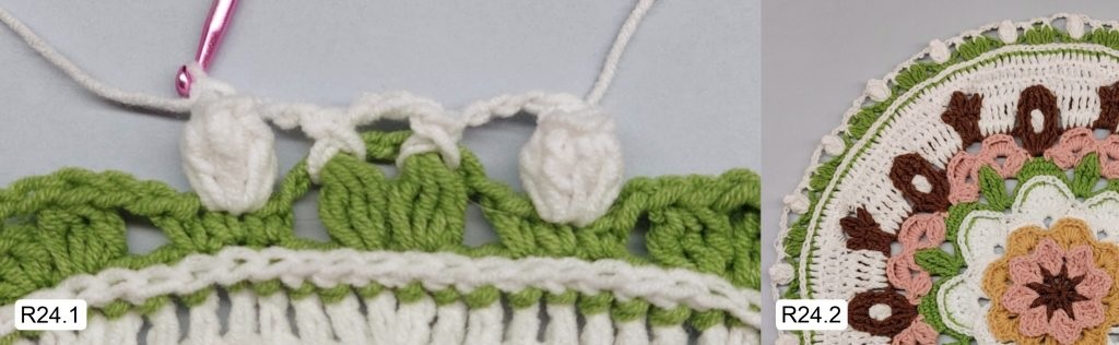 Фото к Ряду 24 Мандалы крючком Тельца