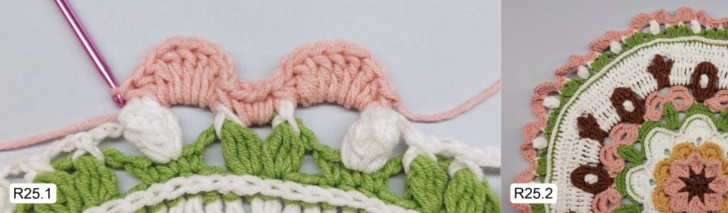 Фото к Ряду 25 Мандалы крючком Тельца