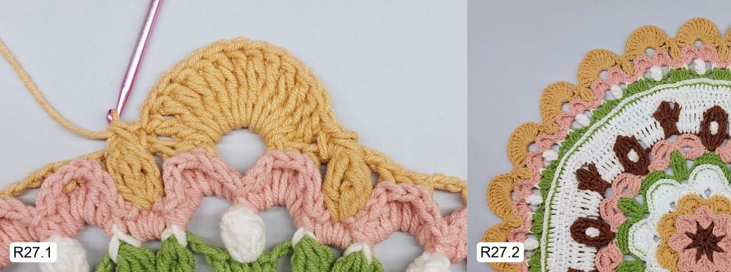 Фото к Ряду 27 Мандалы крючком Тельца