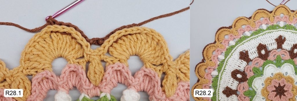 Фото к Ряду 28 Мандалы крючком Тельца