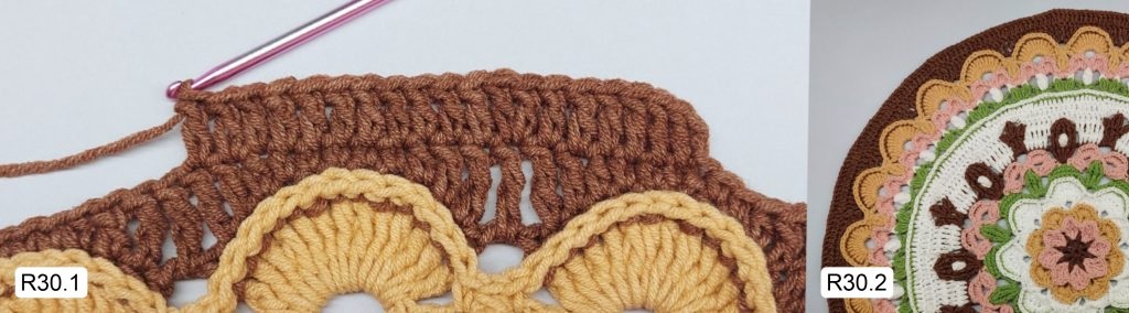 Фото к Ряду 30 Мандалы крючком Тельца