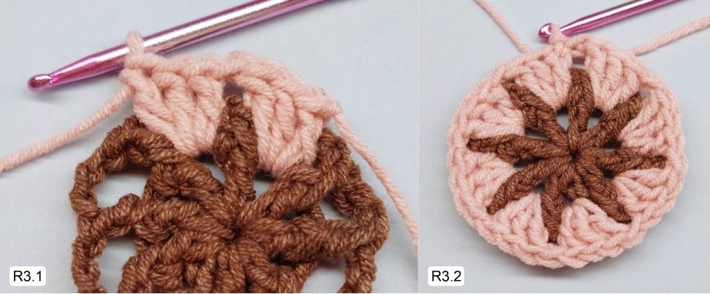 Фото к Ряду 3 Мандалы крючком Тельца