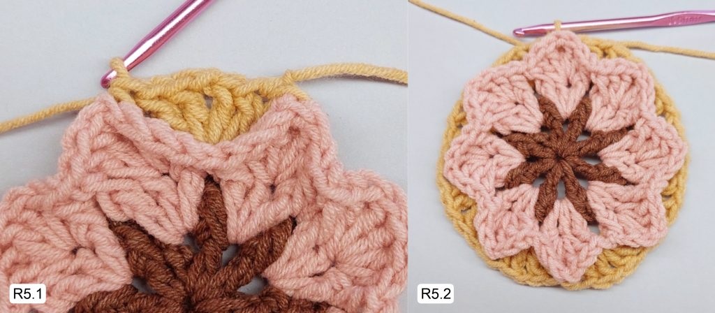 Фото к Ряду 5 Мандалы крючком Тельца