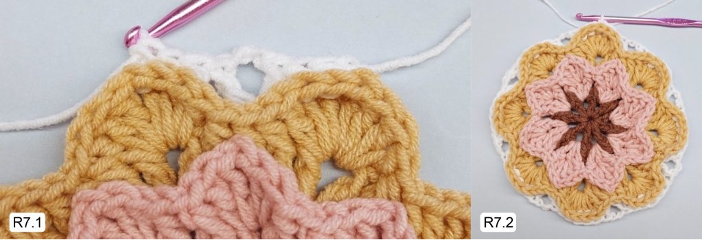 Фото к Ряду 7 Мандалы крючком Тельца