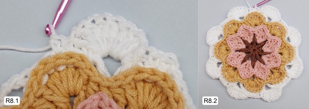 Фото к Ряду 8 Мандалы крючком Тельца