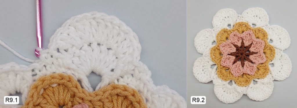 Фото к Ряду 9 Мандалы крючком Тельца