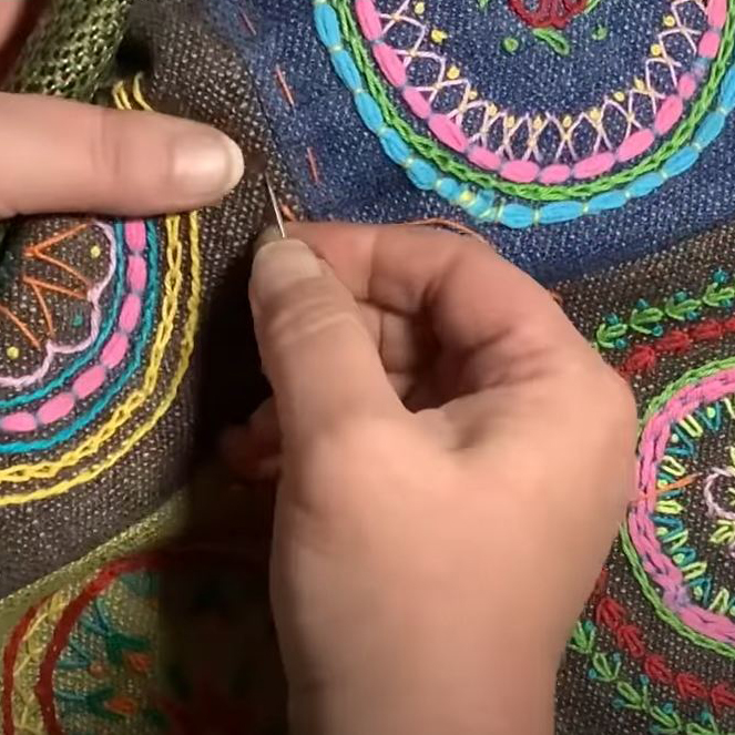 Декоративно: вышивка на лоскутном шитье